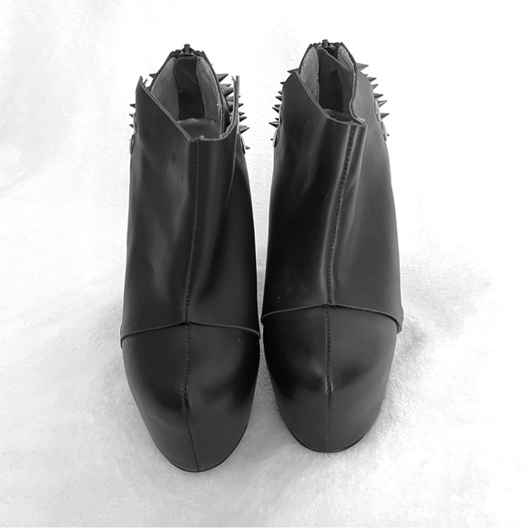 Elly Clay Black Missy Spiked Platform Boot Size 5 - Picture 6 of 9